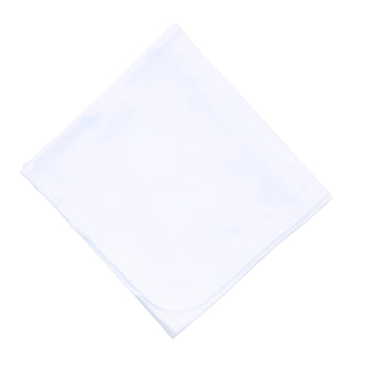 Essentials White Receiving Blanket