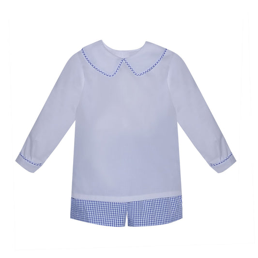 Royal Blue Square Madison Short Set