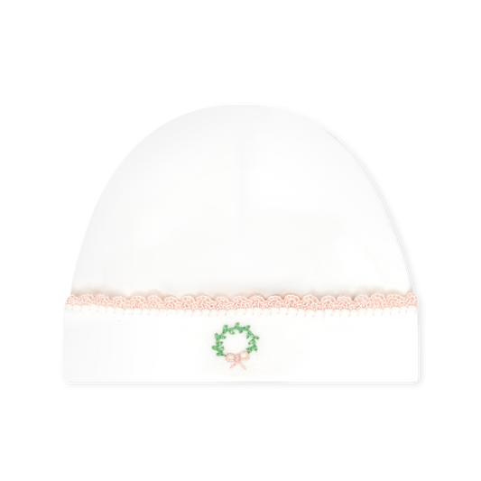 Park White Knit Hat With Wreath