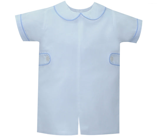 White with Blue Piping - William Romper